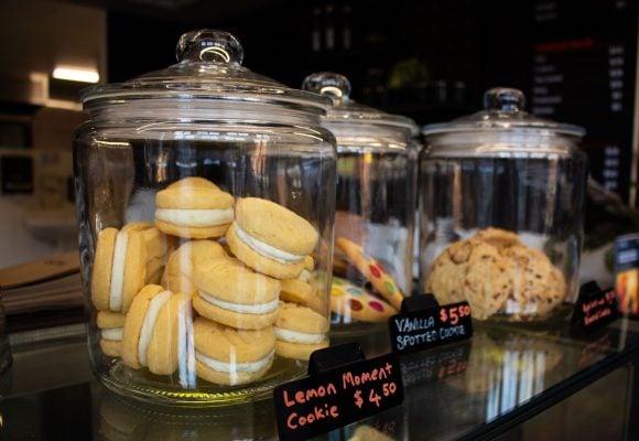 Cookies in a glass jar