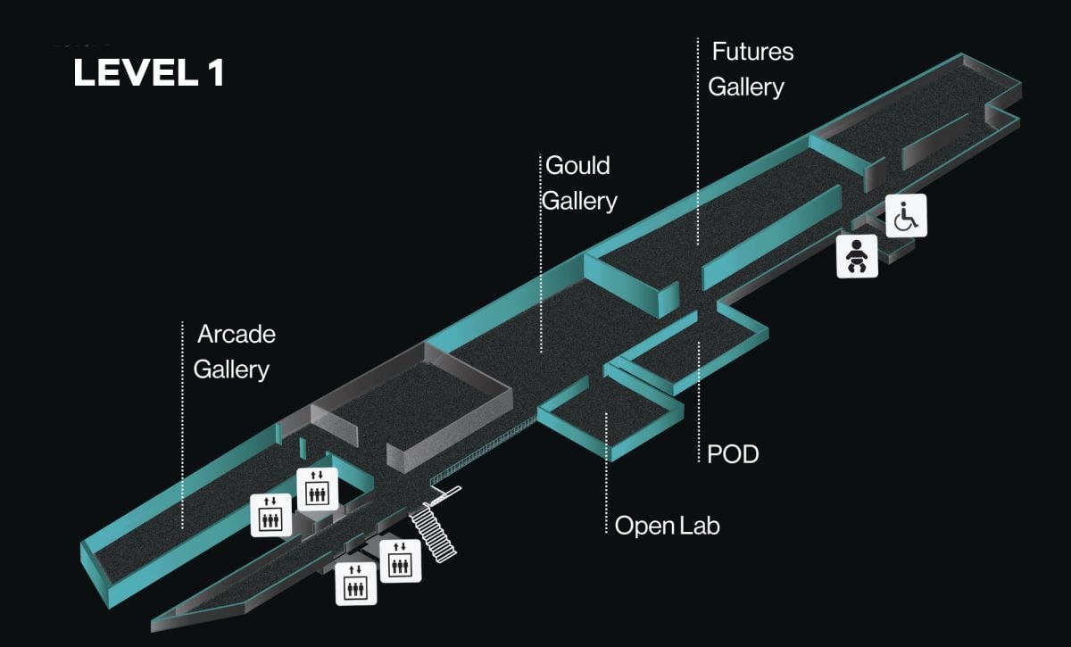 Map of Level 1 at MOD.