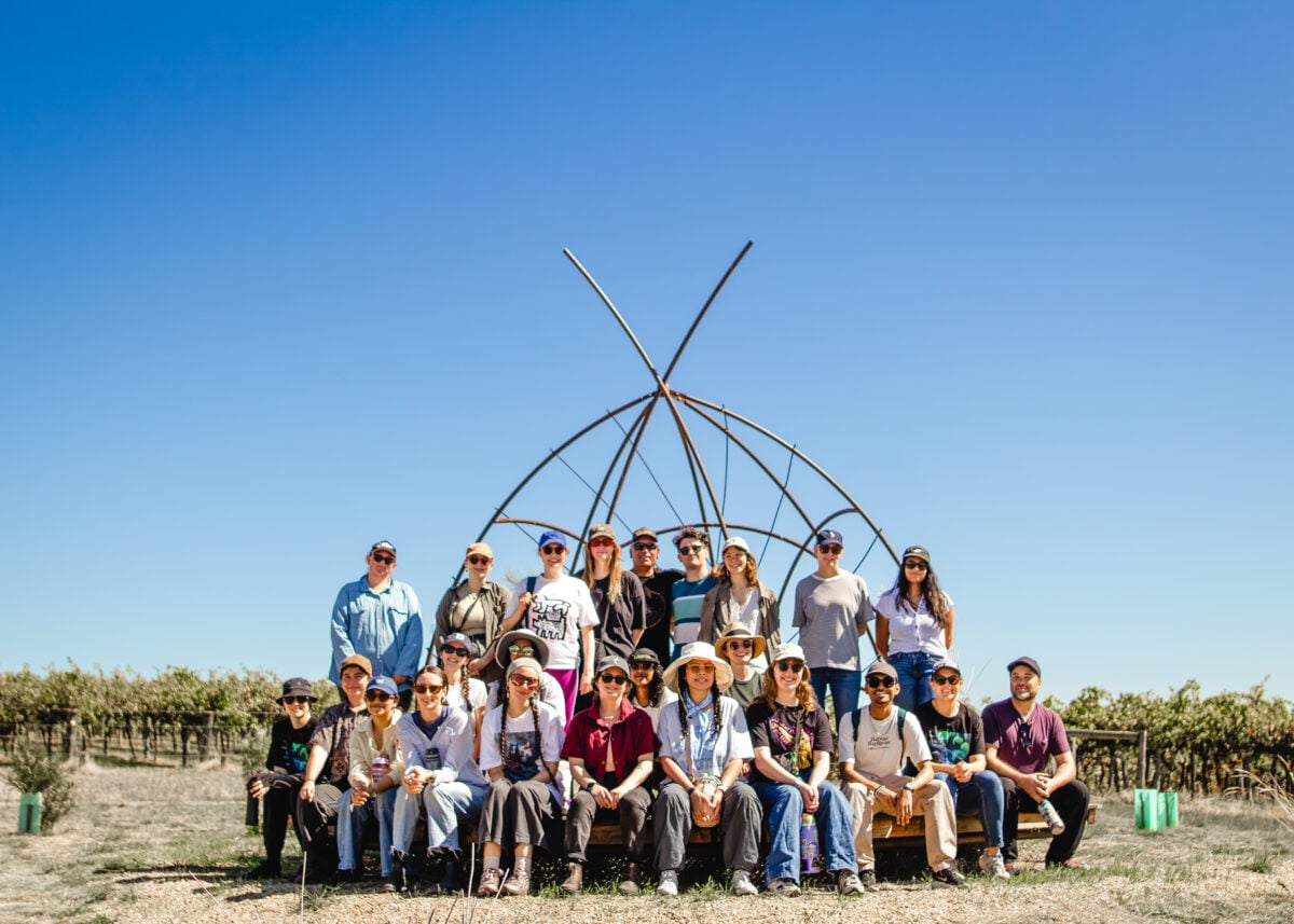 The MOD. team with Karl Winda Telfer at the Winda Wodli, Kanyanyapilla. Image Credit: Kanyanyapilla