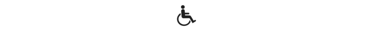 A wheelchair symbol.