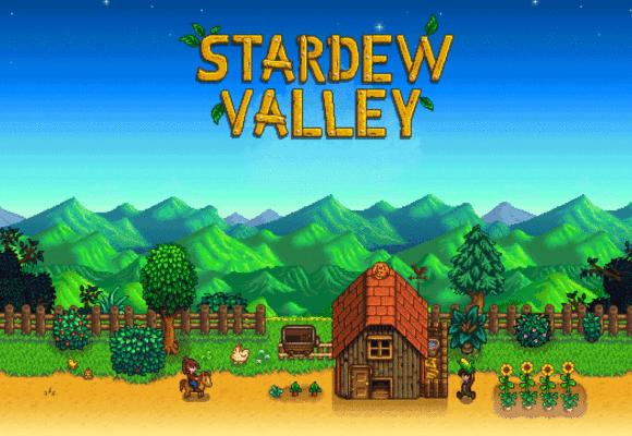 Stardew Valley title screen