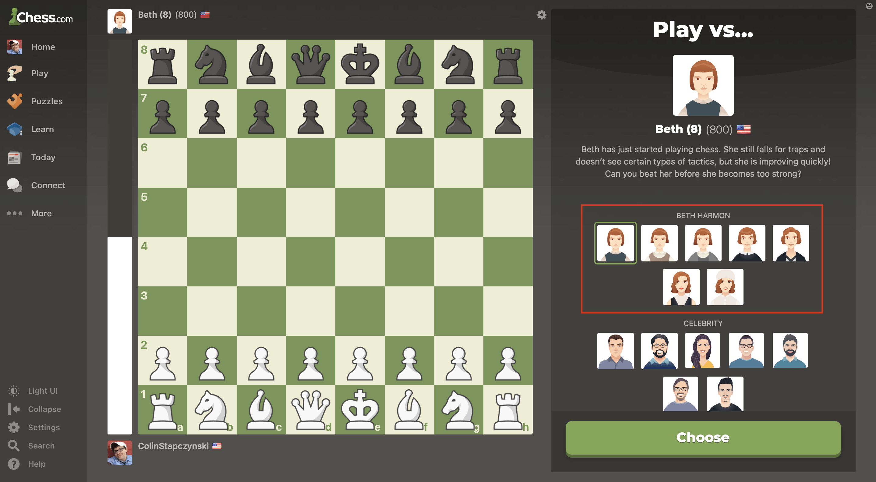 Chess Platform to Measure Calories Burned by Playing Chess Online